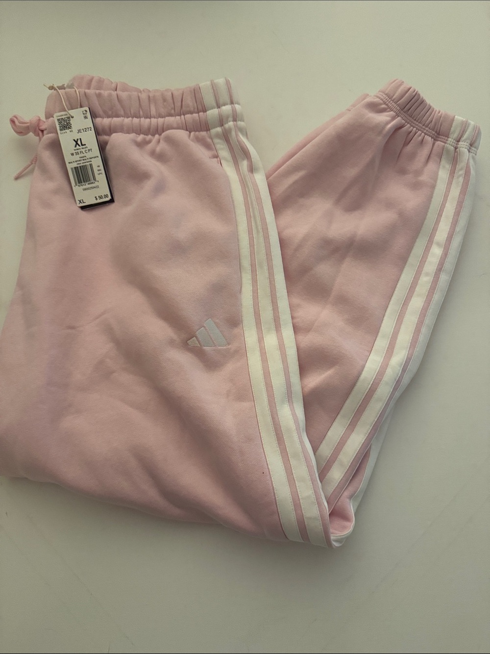 Adidas Joggers Sweatpants Womens XL Pink